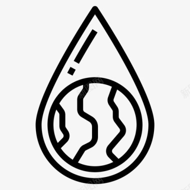 水滴生态环境图标图标