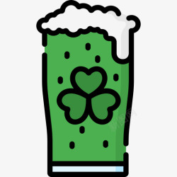 青啤爱尔兰青啤6原色图标高清图片