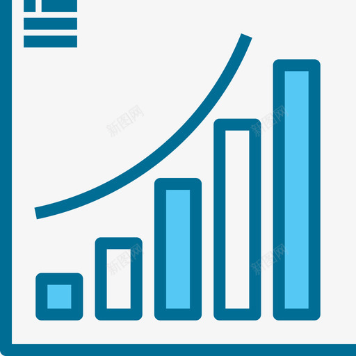 柱状图商务248蓝色图标svg_新图网 https://ixintu.com 商务248 柱状图 蓝色