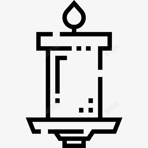蜡烛万圣节89直系图标svg_新图网 https://ixintu.com 万圣节 直系 蜡烛