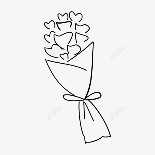 花束祝贺鲜花图标svg_新图网 https://ixintu.com 情人节 植物 爱情 礼物 祝贺 花束 鲜花