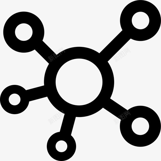 关系分析-聚合节点svg_新图网 https://ixintu.com 关系分析-聚合节点