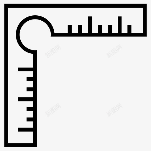 尺子几何测量图标svg_新图网 https://ixintu.com 仪表 几何 尺子 工具 测量