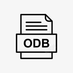 ODB格式odb文件文件图标文件类型格式高清图片