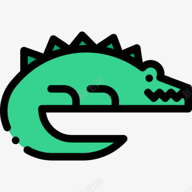 鳄鱼皮面料特征6线性颜色图标图标
