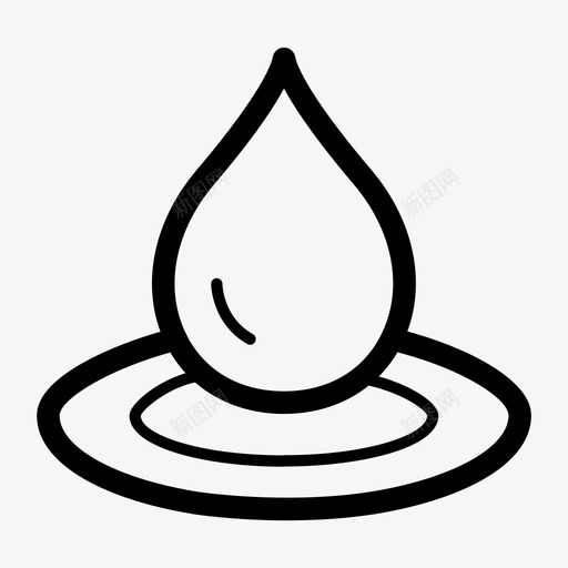 水滴生态循环图标svg_新图网 https://ixintu.com 再利用 循环 水滴 生态