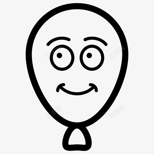 气球表情符号气球脸表情标签图标svg_新图网 https://ixintu.com 向量 图标 情感 标签 气球 符号 表情
