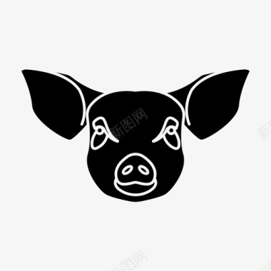 猪动物农场图标图标