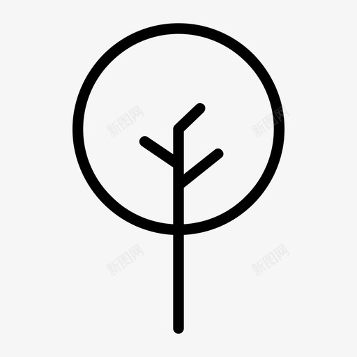 树木环境树叶图标svg_新图网 https://ixintu.com 树丛 树叶 树木 植物 环境