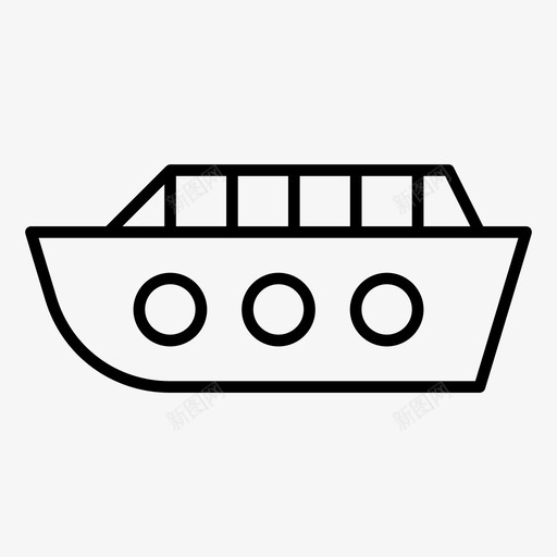 船游船帆船图标svg_新图网 https://ixintu.com 帆船 游船 船 船舶 运输概要