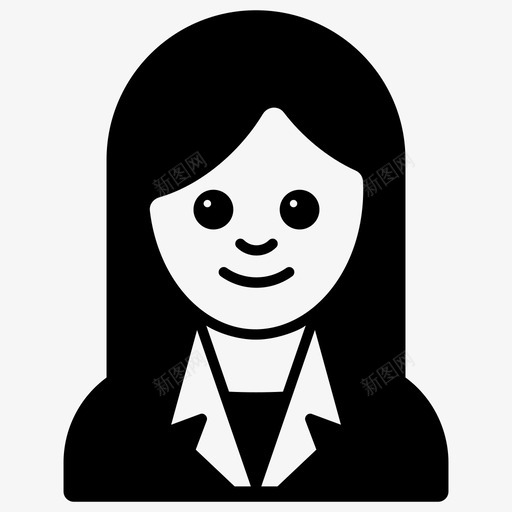 女性化身角色图标svg_新图网 https://ixintu.com 化身 女士 女性 表情符号矢量图标 角色