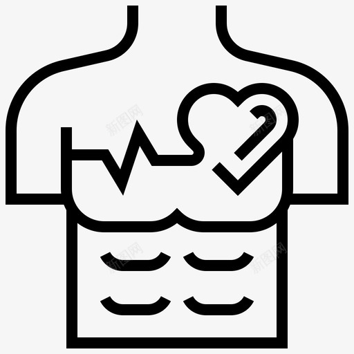 心率频率保健图标svg_新图网 https://ixintu.com 保健 健康 心率 心跳 频率
