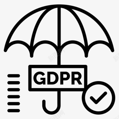 gdpr安全勾选图标图标