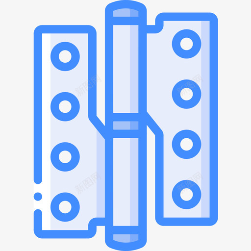 铰链五金件4蓝色图标svg_新图网 https://ixintu.com 五金件4 蓝色 铰链