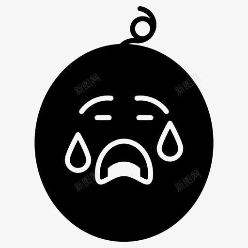 悲伤的西瓜脸表情符号情感图标svg_新图网 https://ixintu.com 图标 悲伤 情感 符号 表情 西瓜