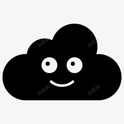 云面云表情符号图标svg_新图网 https://ixintu.com 云面 图标 情感 符号 表情 设计