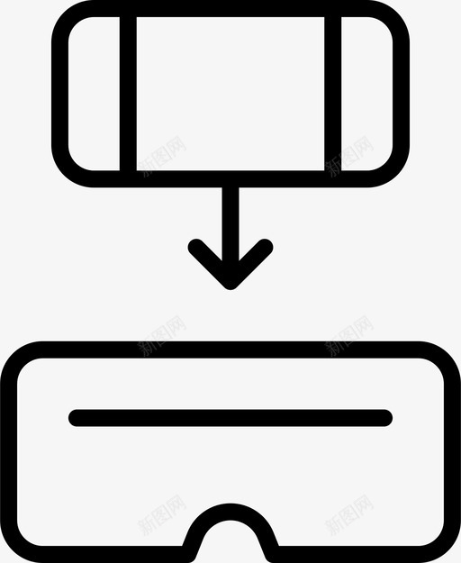 虚拟现实耳机插件图标svg_新图网 https://ixintu.com 伙计瘦 插件 电话 耳机 虚拟现实