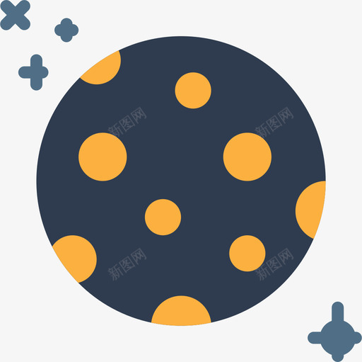 月亮太空104平的图标svg_新图网 https://ixintu.com 太空 平的 月亮