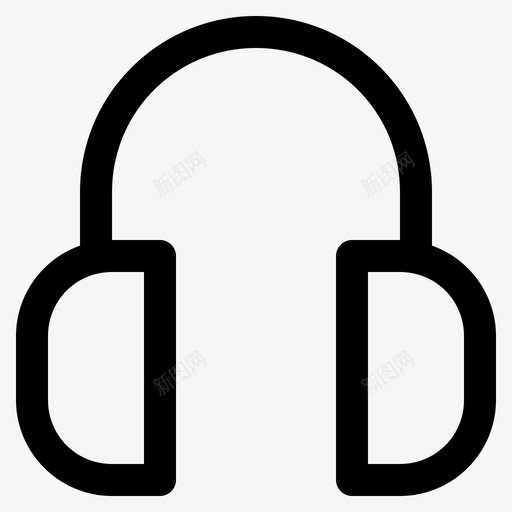 耳机客户服务音乐图标svg_新图网 https://ixintu.com 客户服务 支持 电子商务 耳机 音乐