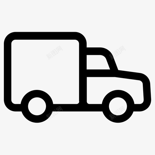 卡车送货物流图标svg_新图网 https://ixintu.com 卡车 汽车 物流 运输 送货