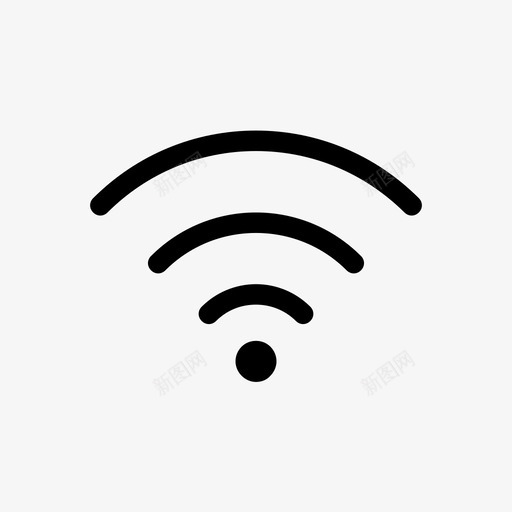 wifi信号技术图标svg_新图网 https://ixintu.com wifi wifi连接 信号 技术 箭头