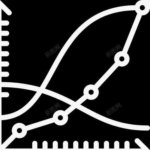 折线图分析34填充图标svg_新图网 https://ixintu.com 分析34 填充 折线图