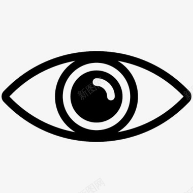视觉监控眼科图标图标