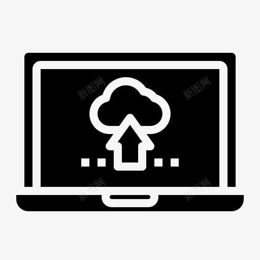 笔记本电脑云电脑图标svg_新图网 https://ixintu.com 云 技术 电脑 笔记本电脑 道路tripsolid