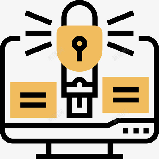 安全机密信息6黄色阴影图标svg_新图网 https://ixintu.com 安全 机密信息6 黄色阴影