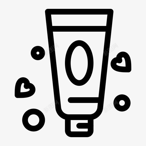 奶油乳液牙膏图标svg_新图网 https://ixintu.com 乳液 奶油 母亲节快乐 牙膏