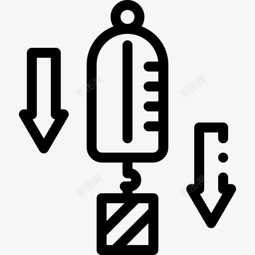 重力物理学12线性图标svg_新图网 https://ixintu.com 物理学 线性 重力