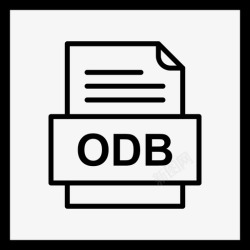 ODB格式odb文件文件图标文件类型格式高清图片