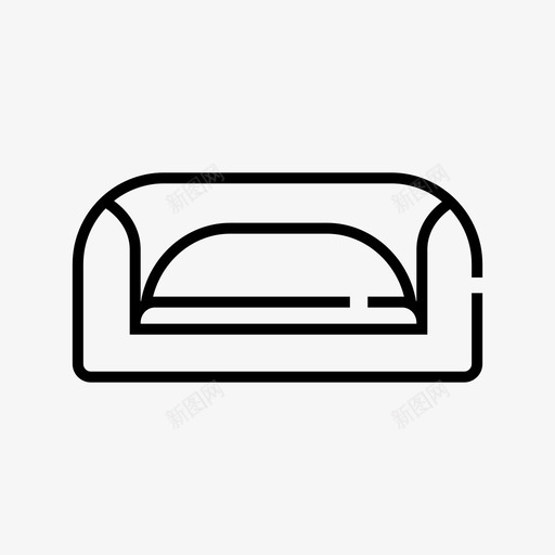 宠物床垫舒适宠物床图标svg_新图网 https://ixintu.com 图标 宠物 床垫 线性 舒适