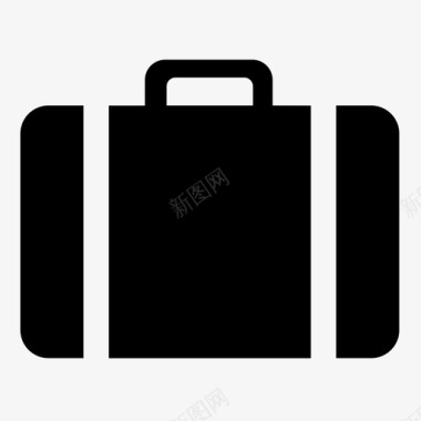 手提箱行李公文包图标图标