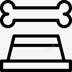 线性碗碗宠物店46线性图标高清图片