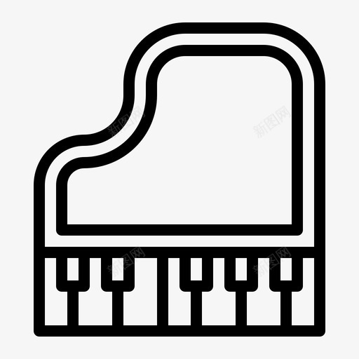 钢琴乐器音乐图标svg_新图网 https://ixintu.com 乐器 手绘管风琴 管弦乐队 管风琴 钢琴 音乐