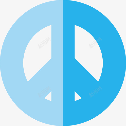 和平标志灵性9平坦图标svg_新图网 https://ixintu.com 和平 平坦 标志 灵性