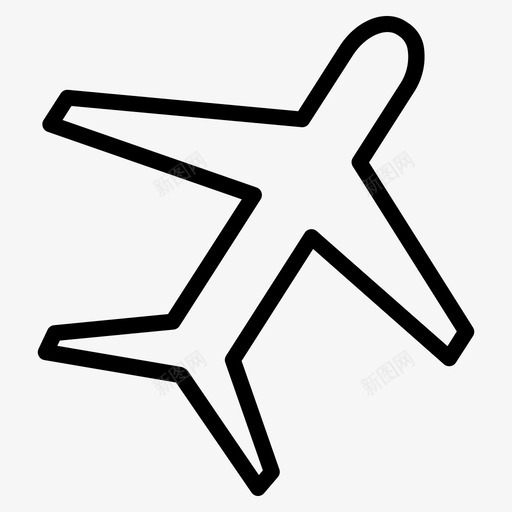 飞机运输旅行图标svg_新图网 https://ixintu.com 旅行 物流 运输 飞机