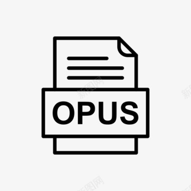 opus文件文件图标文件类型格式图标