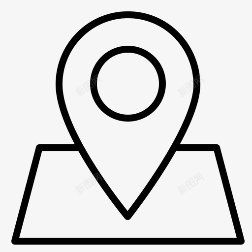 定位地图定位针图标svg_新图网 https://ixintu.com 地图 定位