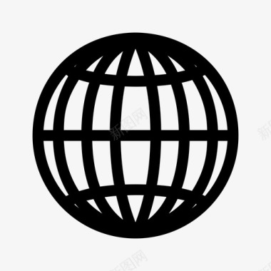 浏览器全球互联网图标图标