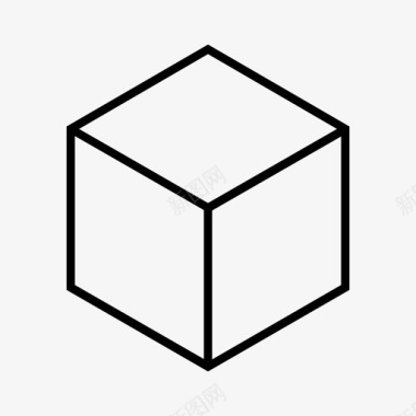 立方体多边形形状图标图标