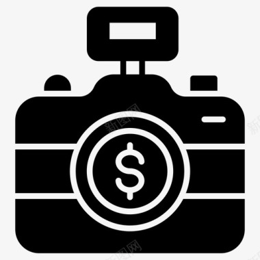 昂贵的照相机照相照相机摄影设备图标图标