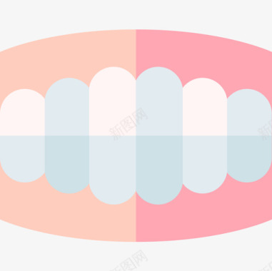 牙齿牙医42扁平图标图标