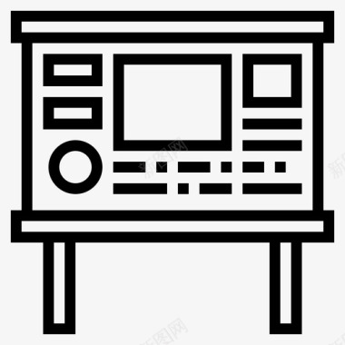 信息动物园14直线图标图标