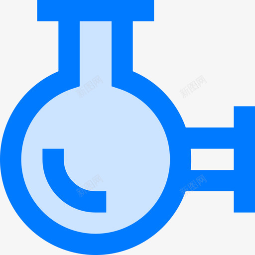 烧瓶科学68蓝色图标svg_新图网 https://ixintu.com 烧瓶 科学 蓝色