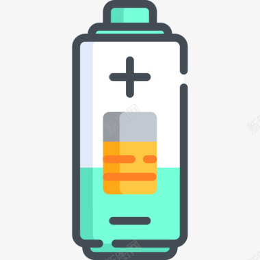 电池能量19双色图标图标