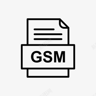 gsm文件文件图标文件类型格式图标