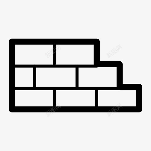 砖块建筑设备图标svg_新图网 https://ixintu.com 工作 工具 建筑 砖块 翻新 设备