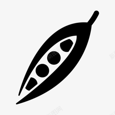 豌豆豆类食物图标图标